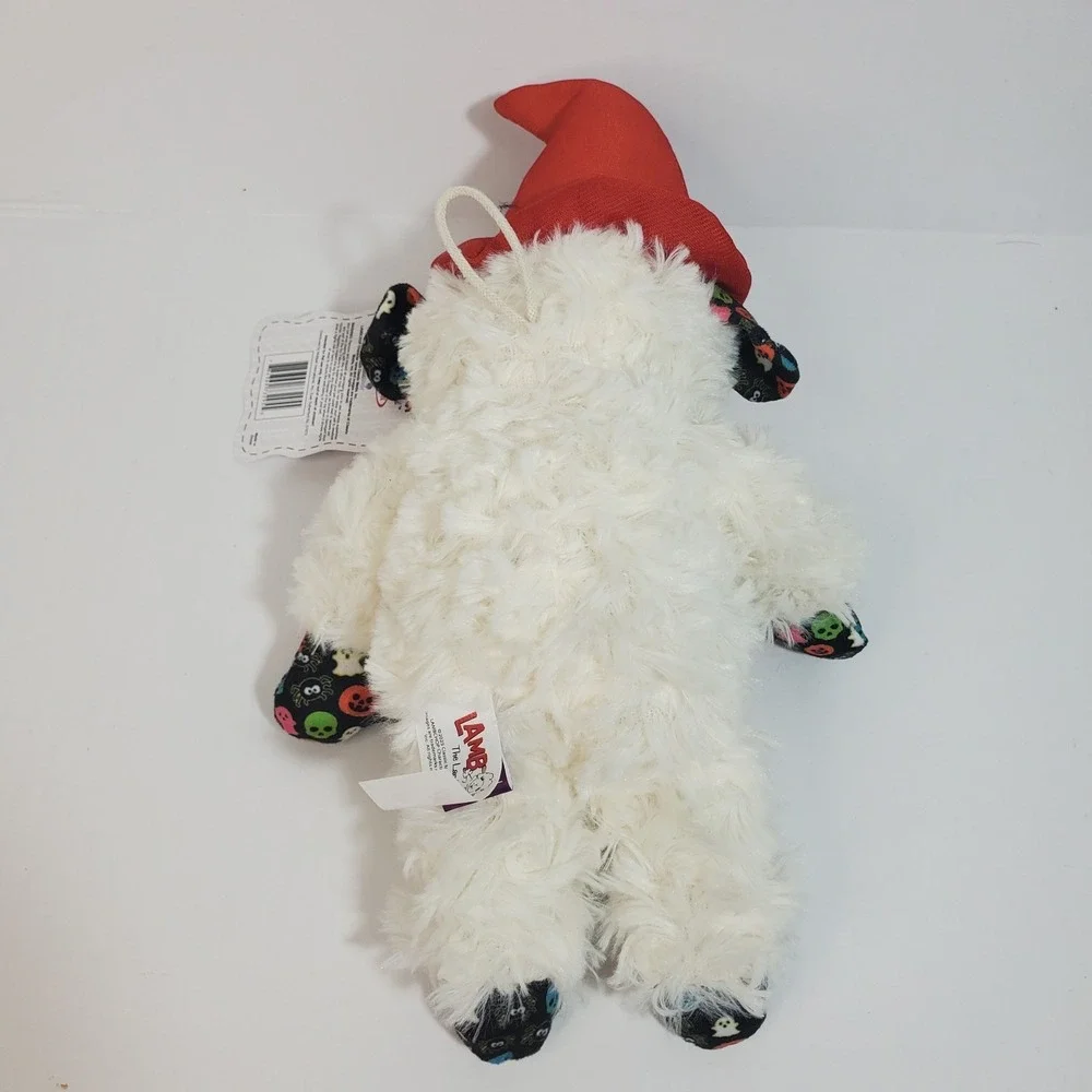 Multipet Lamb Chop‎ Halloween Squeaker Plush Dog Toy Witch Red Hat NEW